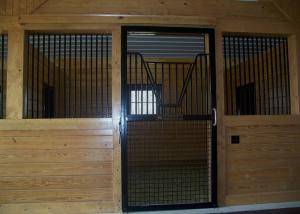 China Sliding Door Customized Wooden Horse Stable Bamboo Material Horse Stall on sale