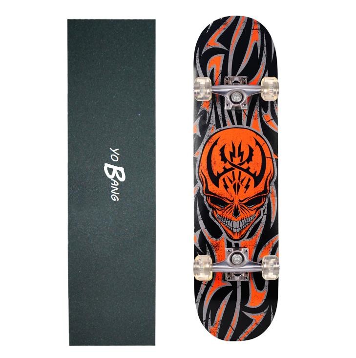 Cheap 52x32mm Maple Full Complete Skateboards With 52mm Clear Wheel for sale