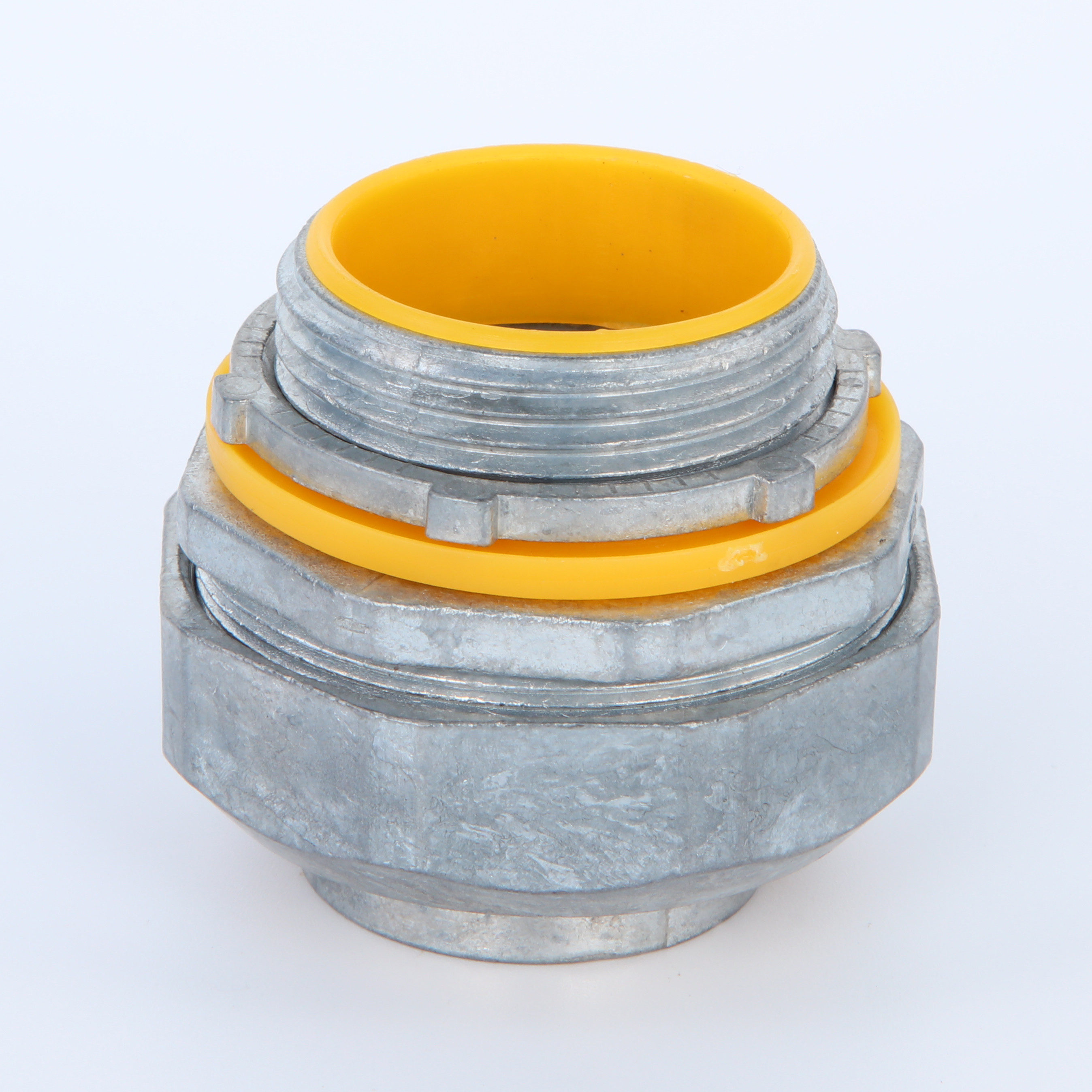 Liquid Tight Flexible Conduit Yellow Pvc Insulated Zamak 3 Die Casting UL Listed From3/8 to 4