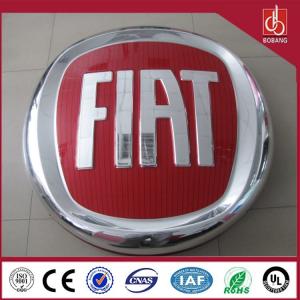 LED chrome coating film car logo sign, backlit car logo emblem