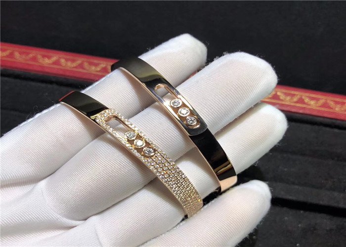 Best handmade 18K Gold  Move Noa Bangle , Diamond Paved  Move Bracelet wholesale
