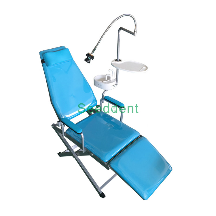 Best Dental Standard Type Folding Chair with Luxury Plastic Spitton / Portable Dental Unit SE-Q034 wholesale