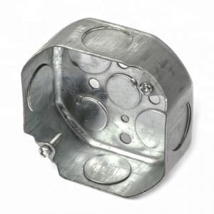 Best Steel Galvanised Conduit Box , Metal Conduit Junction Box 0.8-1.5mm Thickness wholesale