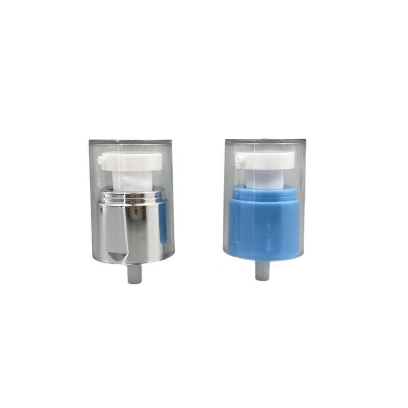 China Powder Cream Pump Dispenser 20/410 MS Cap Silver Metallized Closure 0.25ML Dosage on sale