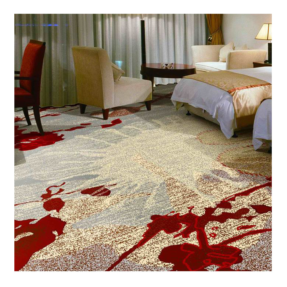 China Modern Wall To Wall Carpet For Hotel Elegance Flower Design Carpet on sale