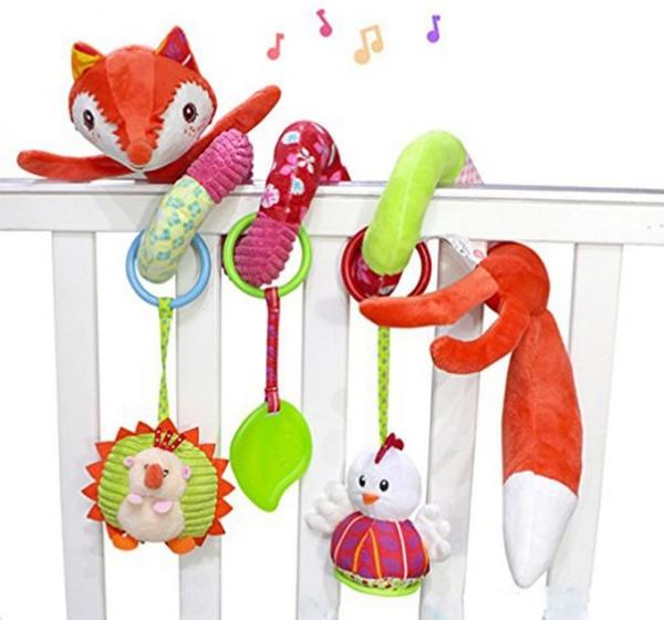 Angelber Spiral Cot Toy , CPSIA Activity Stroller Toy