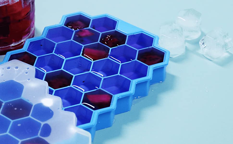 silicone ice cube tray with lid