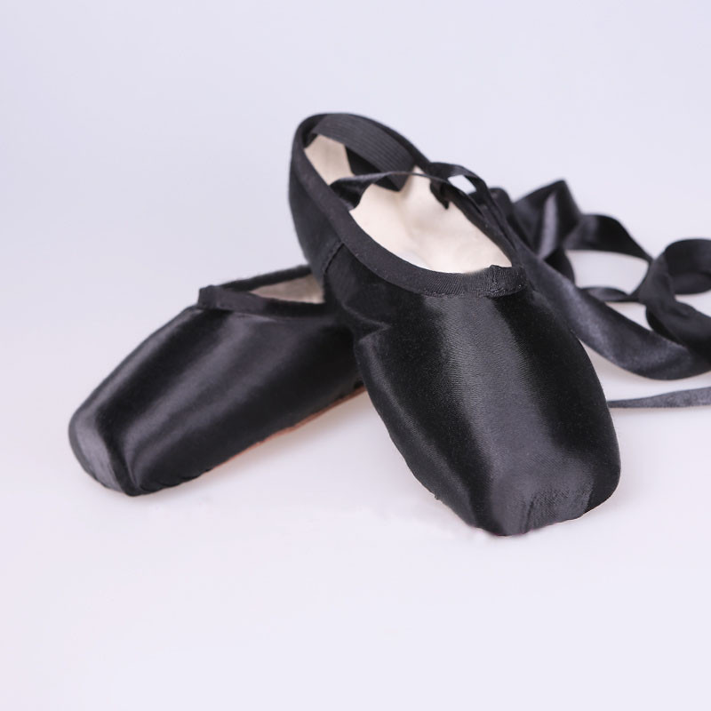 Best Colorful customized satin dance ballet pointe shoes with child and adult size wholesale