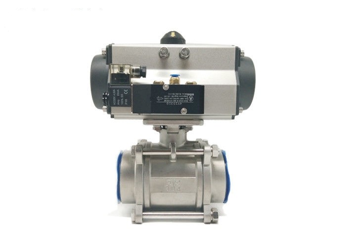 China Double Acting Screw Thread Pneumatic Actuated Ball Valve on sale