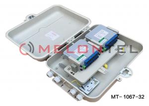 Best Grey Plastic Fiber Optic Terminal Box 32 Core UV Resistant For Fiber To The Home wholesale