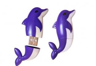 Dolphin shape 512MB, 1GB, 16GB Customized USB Flash Drive for Windows 7 (MY-U102)
