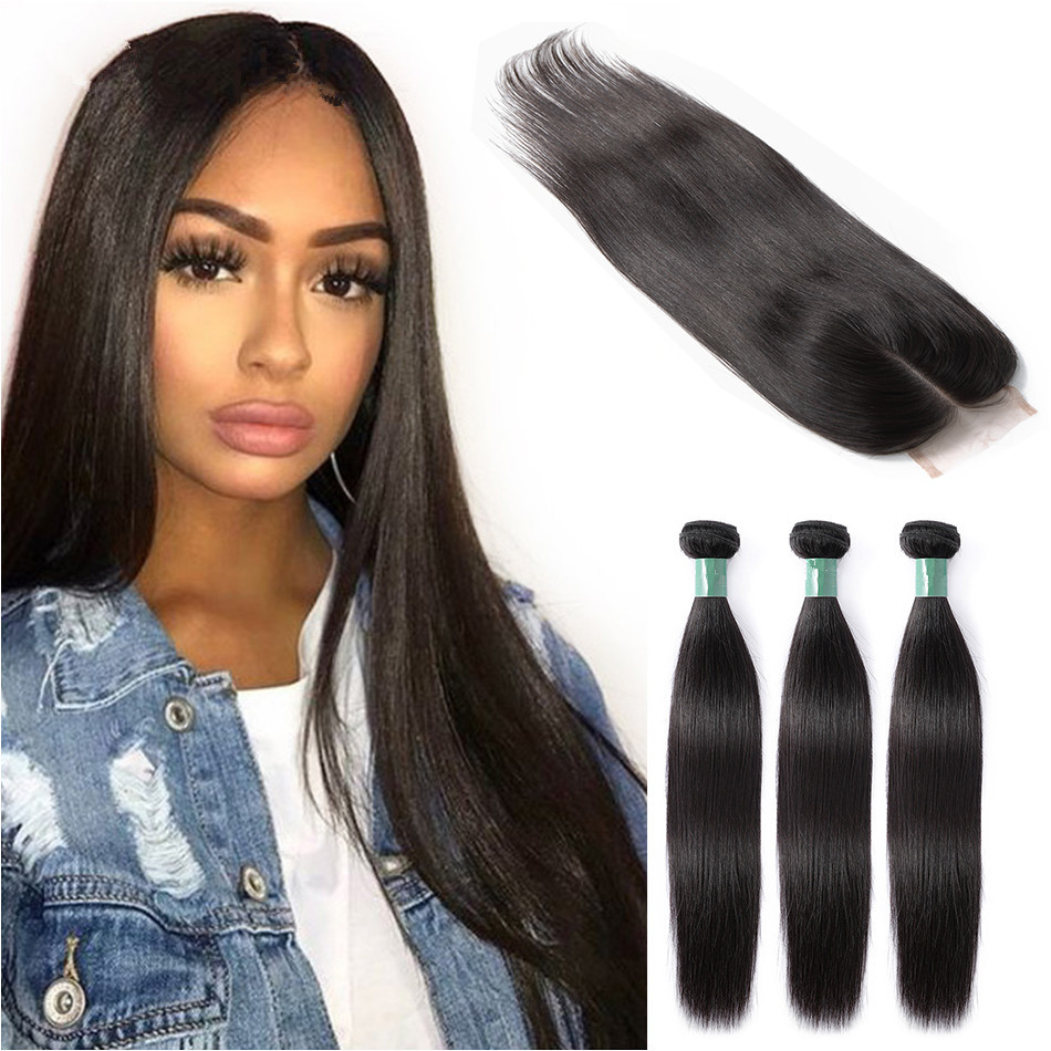 China Yetta Silky Straight 8A Unprocessed Virgin Hair With Baby Hair Natural Color on sale