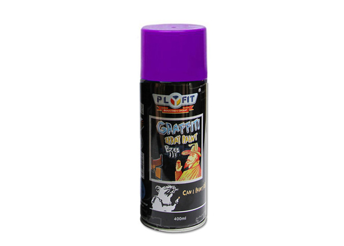 China Non Toxic Acrylic Lacquer Paint For Wood Surface , Eco - Friendly Purple Glitter Spray Paint ing on the wall on sale