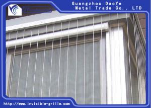 China Invisible Stainless Window Grills , Modern Look Interior Window Grills For Clear View on sale