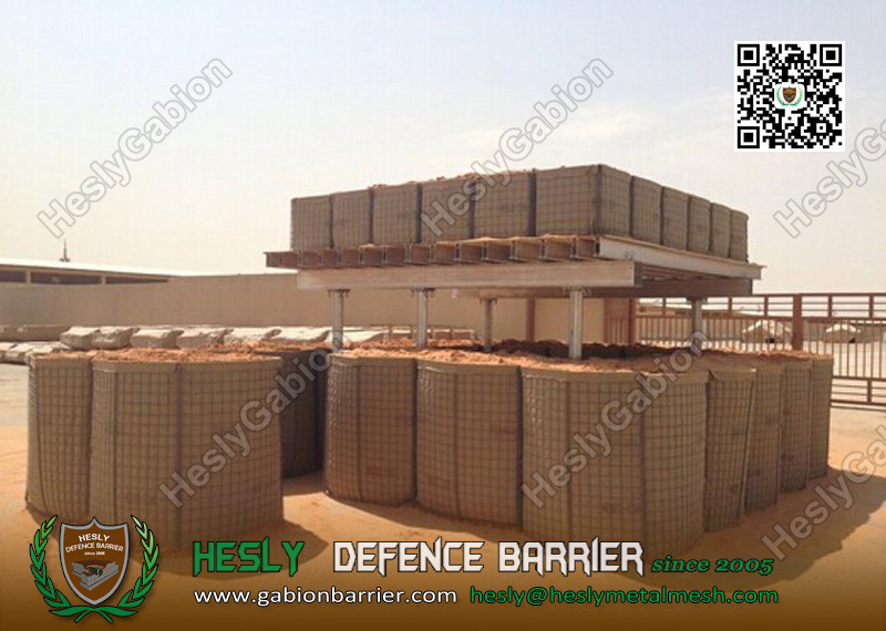 China HMil10 2.21mX1.52mX32.5m HESCO Defensive Bastion Barrier | China Military Gabion Barrier Exporter on sale