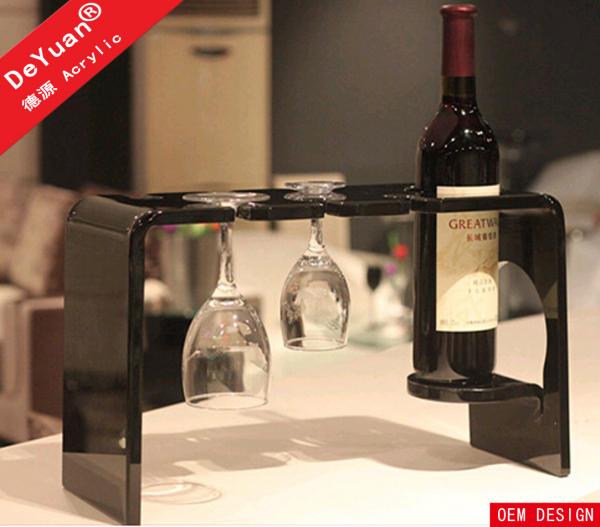 Cheap Wine Glass Holder Home Acrylic Display Stands Clear 280*155*170mm for sale