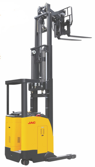 Cheap Narrow Aisle Fork Reach Truck Forklift 1.5 Ton Capacity Seated Type Single Scissor for sale
