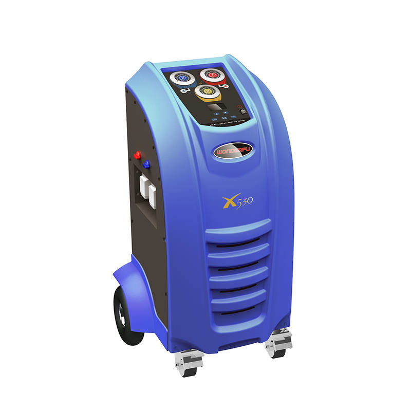 China Automotive AC Refrigerant Recovery Machine 300g/Min With Condenser Cooling Fan on sale