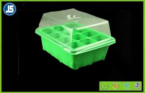 Green Seed Germination Tray Blister Packaging Tray 224mm x 214mm x 52mm For Greenhouse