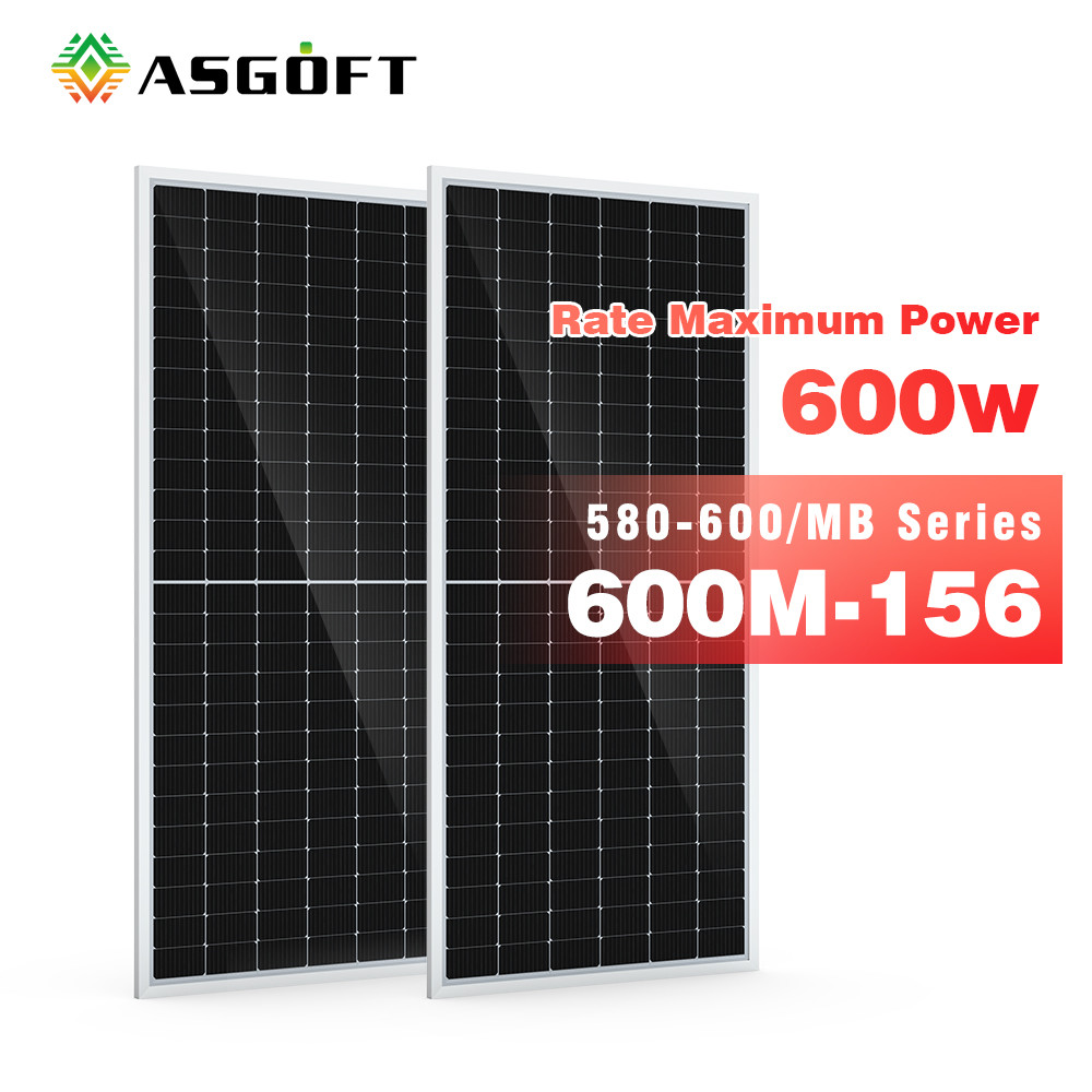 China Full Black Off Grid 600 Watt Solar Photovoltaic Monocrystalline PV Panels System For House Electricity on sale