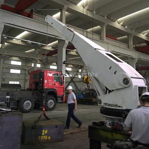 China Mini 1t 4m Telescopic Boom Marine Cranes Remote Control Yacht Duty High Efficiency on sale