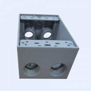 Best 1/2&quot; 3/4&quot; Holes Waterproof Terminal Box Grey PVC Coated UL Listed 7-10 holes water proof box wholesale