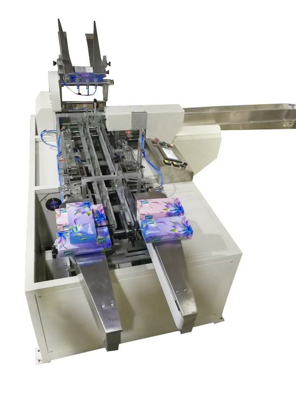 Carton Box Packing Machine With PLC / Servo Control System For Non - Woven Fabrics