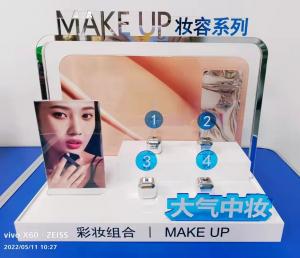 Best PE Film Cover Acrylic Makeup Display With PMMA / Plexiglass / Perspex Material wholesale