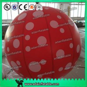 Best Event Party Hanging Decoration Red 1m Inflatable Spot Balloon With LED Light wholesale