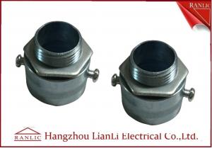 China Zinc Electro Galvanized Flexible Conduit Adaptor for GI Conduit Pipe , Male Thread on sale