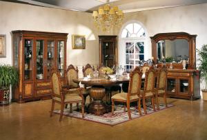 China Customized High End Solid Wood Dining Table Set Marble Kitchen & Dining Room Tables on sale