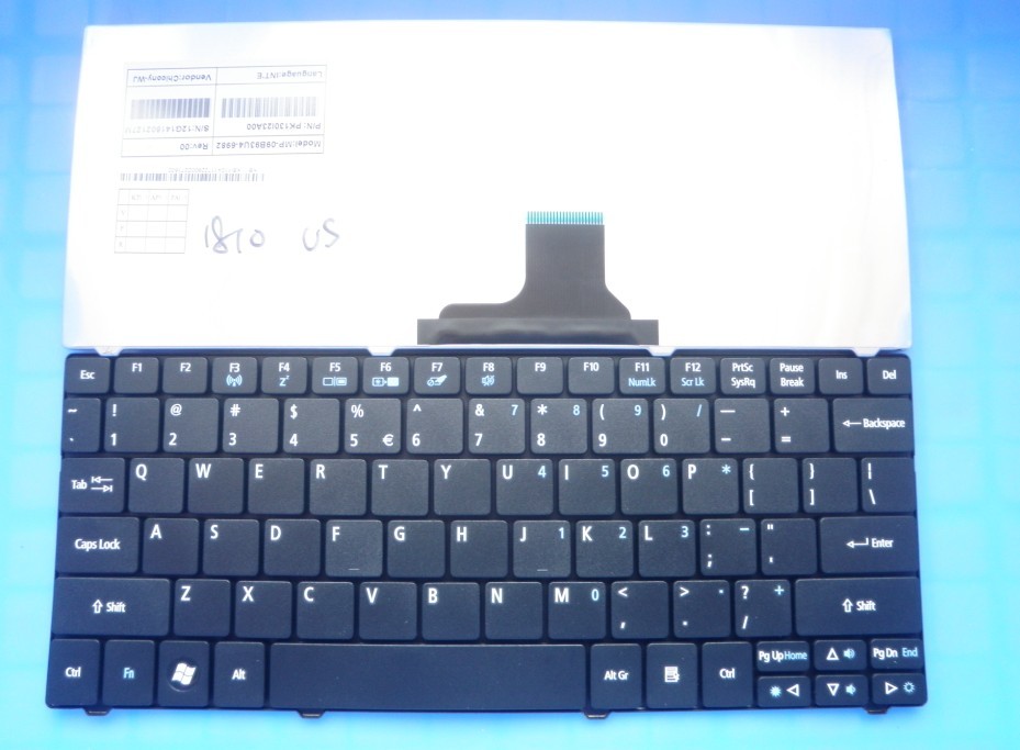ACER one 751 AS1410 ZA3 1810 1810T replacement notebook Keyboard,Acer laptop keyboard