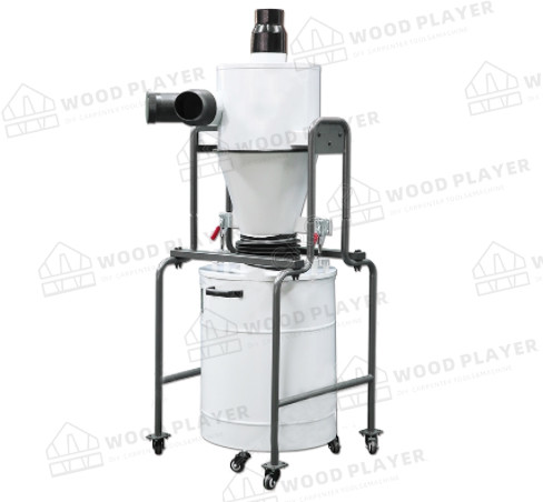 China 118L Drum Cyclone Wood Dust Collector Filter 125mm Inlet on sale