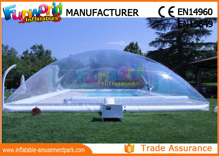 China PVC Transparent Inflatable Pool Cover Tent Swimming Pool Cover Shelter on sale
