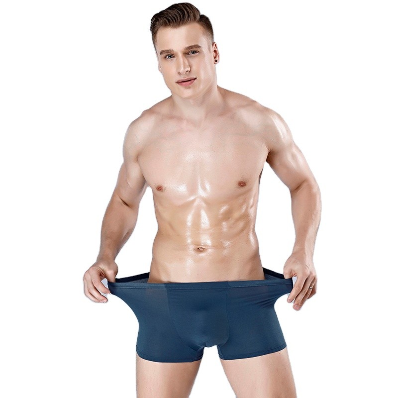 China Sustainable Adults Mens Boxer Shorts Seamless Plus Size Bamboo Fabric Shorts on sale