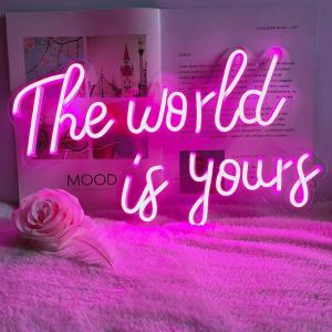 Best Exquisite Workmanship Acrylic Word Signs Plastic Neon Sign For Holiday wholesale