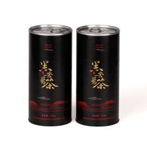China Black Tea Bag Packaging Paper Composite Cans with Aluminium Pull Ring Lid on sale