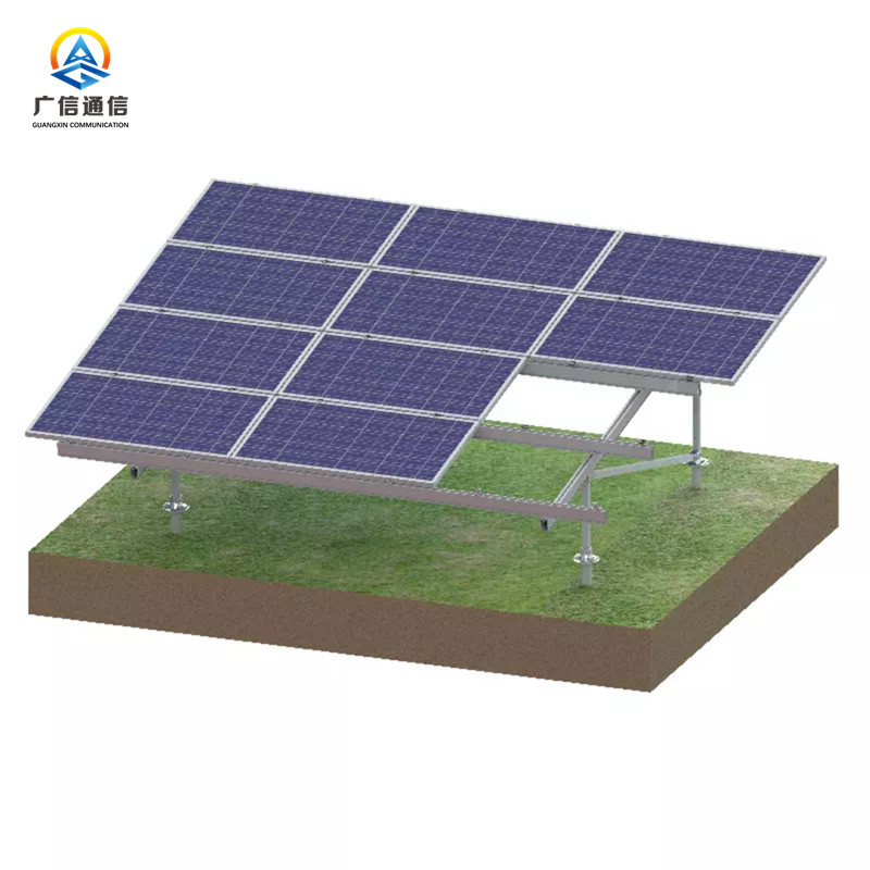 10 To 60 Degree Solar Panel Steel Structure Support 80ft Height