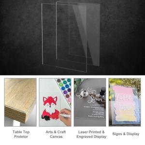 Best Sign Transparent Square Panel Cast Acrylic Sheet With Protective Paper wholesale