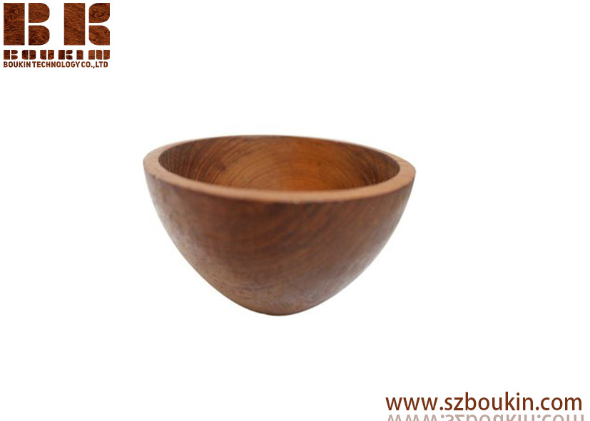 China Hand carved Teak Bowl Scandinavian Edition on sale