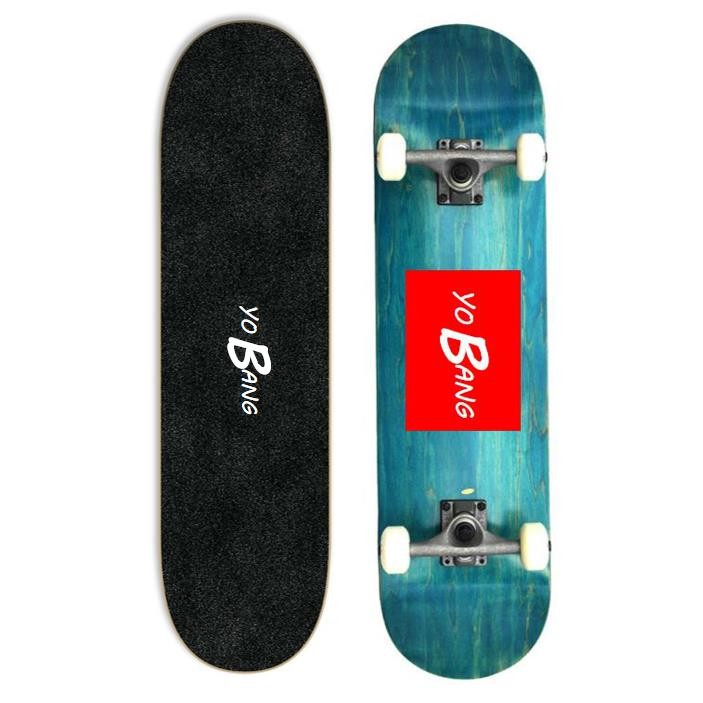 Cheap 31" × 7.8"  Complete Street Skateboards 7 Layer Maple Polished Aluminum Trucks for sale