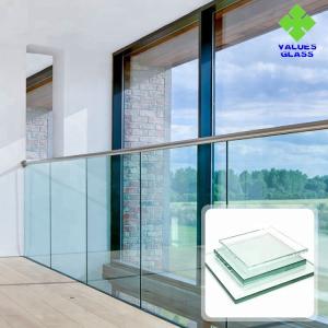 China 8mm 10mm 12mm Balstrade Glass Shower Glass , Tempered Glass For Doors And Windows on sale