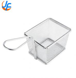 China Mini Cooking Tool Food French Fries Basket Fried Fish / Fried Basket 304 Stainless Steel on sale