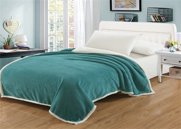 Best Stain Resistant Heavy Fleece Blanket , All Age Group Coral Cotton Blanket wholesale