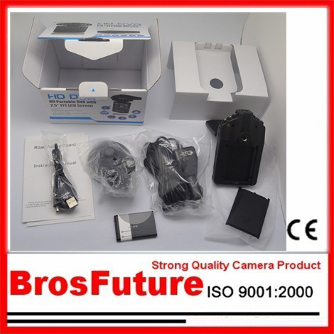 Best 6 LED Wide Angle Car Black Box Portable Video Recorder OV7725 sensor 64GB SD Card wholesale