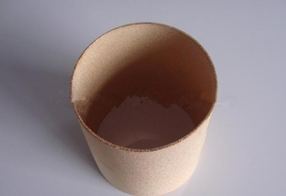 Melt filter/metal powder bronze sintered filtration from hydrocarbon fluid
