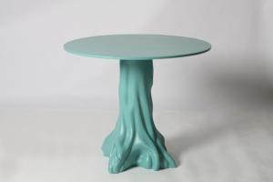 Best Unique Design Green Tree Shape Base Round Top Dining Table Resin Material wholesale