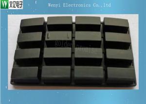 China Black Conductive 16 Keys Matrix 50 Degree Silicone Rubber Keypad on sale