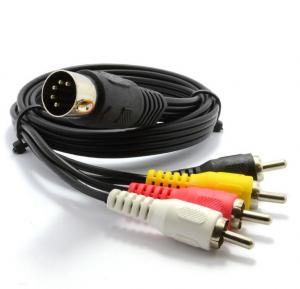 China Digital Video Audio Cable Cord Component Adapter RCA Plug Sound Bar 5 Pin Mini Din To 3 Rca Cable on sale