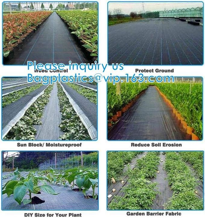 Customized Grade Gardening Fabric Rolls, Weed Control, Eco-Friendly, Flower Bed, Mulch, Pavers, Edging, Garden Stakes 23